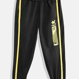 HRX by Hrithik Roshan Boys Typography Printed Rapid-Dry Joggers-image-11