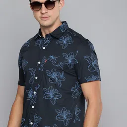 Levis Pure Cotton Floral Printed Slim Fit Casual Shirt-image-61