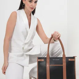 French Connection Women Solid Structured Tote Bag-image-85