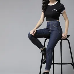 The Roadster Lifestyle Co. Women Skinny Fit High-Rise Stretchable Jeans-picture-18