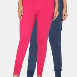 TSG Bliss Women Pack of 2 Solid Churidar Leggings-picture-26
