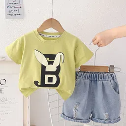 POP STREET KIDS Boys Printed T-shirt with Shorts-picture-49