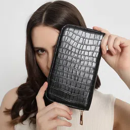 THE GUSTO Women Animal Textured Zip Around Wallet-picture-26