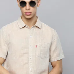 Levis Cutaway Collar Linen-Cotton Casual Shirt-picture-10