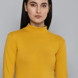 ether Solid Regular Fit Turtle Neck T-shirt-picture-26