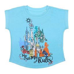 Disney by Wear Your Mind Girls Blue PrincessPrinted Top-picture-39