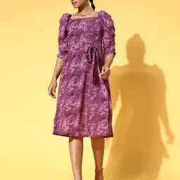 plusS Purple A-Line Dress-picture-29