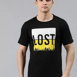 BRATMA Men Black Printed Round Neck T-shirt-picture-56