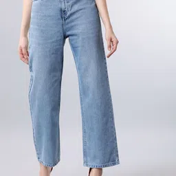 Tokyo Talkies Women Blue Flared High-Rise Clean Look Jeans-image-71
