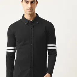Campus Sutra Men Black Regular Fit Solid Casual Shirt-picture-36