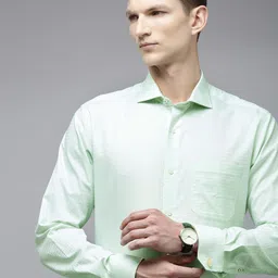 Van Heusen Men Self Design Opaque Formal Shirt-picture-16