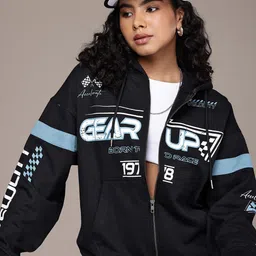 The Roadster Life Co. Typography Printed Hooded Sweatshirt-picture-36