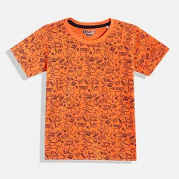 Eteenz Boys Conversational Printed Cotton T-shirt-picture-21