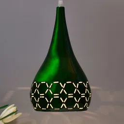 Homesake Green Textured Contemporary Pendent Lamp-image-16