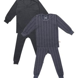 mack jonney VIMAL JONNEY Kids Pack of 2 Thermal Top and Bottom Set-picture-0