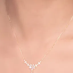 Nistra Sterling Silver Gold-Plated Necklace image 1