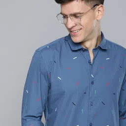 Mast & Harbour Men Solid Printed Casual Shirt image 4