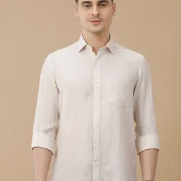 Linen Club Men Contemporary Slim Fit Opaque Casual Shirt-image-1