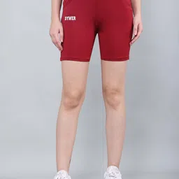 BAESD Girls Slim Fit Stretchable Training Or Gym Sports Shorts-image-3