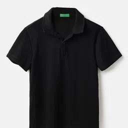 United Colors of Benetton Boys Striped Polo Collar T-shirt-picture-31