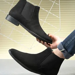 The Roadster Lifestyle Co Men Blocked Heeled Chelsea Boots-picture-22