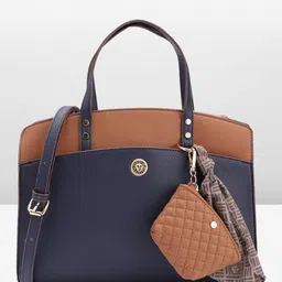 ANNE KLEIN Colourblocked Structured Handheld Bag-picture-13