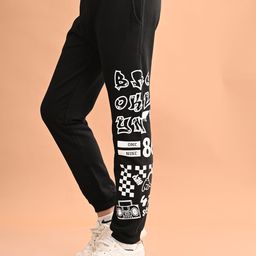 LilPicks Boys Abstract Printed Mid-Rise Cotton Joggers-picture-45