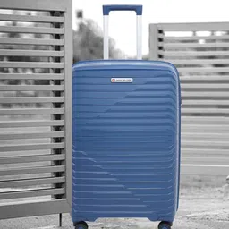 SWISS MILITARY Unisex Striped Hard-Sided Medium Trolley Bag-image-64