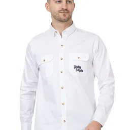 MODERNITY Men Comfort Fit Solid Spread Collar Cotton Casual Shirt-picture-27