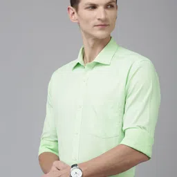 Park Avenue Slim Fit Textured Pure Cotton Formal Shirt-picture-36