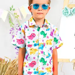 Jilmil Boys Conversational Printed Cotton Casual Shirt-picture-50