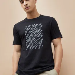 Fame Forever by Lifestyle Men Printed Raw Edge T-shirt-picture-20