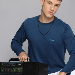 R.Code by The Roadster Life Co. Men Brand Logo Printed T-shirt-image-43