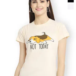 Fabflee Women Multicoloured 3 Printed Applique T-shirt-picture-30