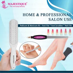 MAJESTIQUE 2-Pcs Foot Scrubber- Nail Filer & Foot Filer-image-24