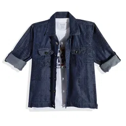 CAVIO Boys Comfort Printed Casual Shirt with T-Shirt-picture-21