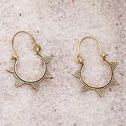Studio One Love Gold-Plated Contemporary Hoop Earrings-picture-29
