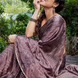 MIRCHI FASHION Ethnic Motifs Printed Gotta Patti Saree-picture-27