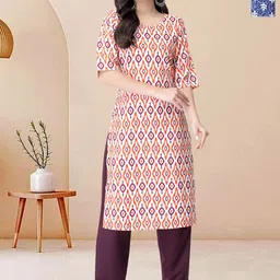 Moda Rapido Pack of 2 Printed Straight Kurta with Trousers-picture-14