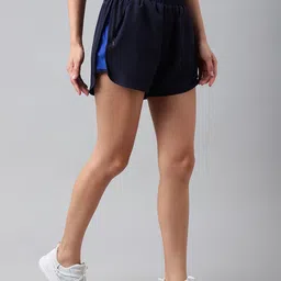 Dpassion Women Striped Rapid-Dry Running Sports Shorts-picture-19