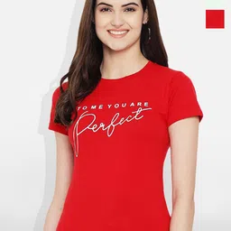 Fabflee Women Multicoloured 4 Printed V-Neck T-shirt-picture-11