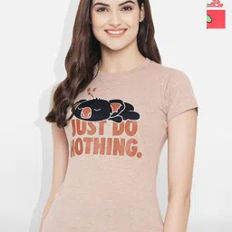 Fabflee Women Multicoloured 4 Printed V-Neck T-shirt-picture-11