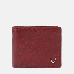 Hidesign Men Maroon Textured Leather Two Fold Wallet-picture-27