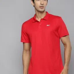 Reebok Men Red Power Mesh Speedwick Training T-shirt-picture-32
