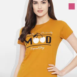 Fabflee Women Multicoloured 3 Printed V-Neck T-shirt-picture-40