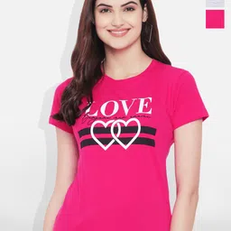 Fabflee Women Multicoloured 4 Printed V-Neck T-shirt-picture-15