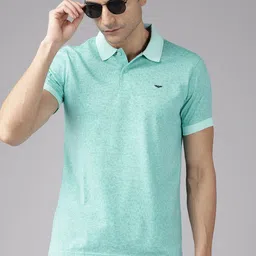 Park Avenue Printed Polo Collar Slim Fit T-shirt-picture-22