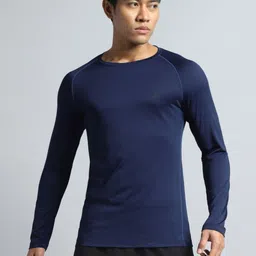 CULT Men Navy Performance Pro Base Layer Slim Fit T-shirt image 5