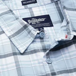 The Roadster Life Co. Opaque Checked Pure Cotton Relaxed Fit Casual Shirt image 5