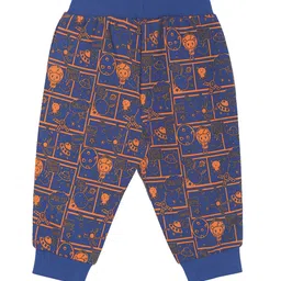 MINI KLUB Boys Blue Printed Joggers image 3